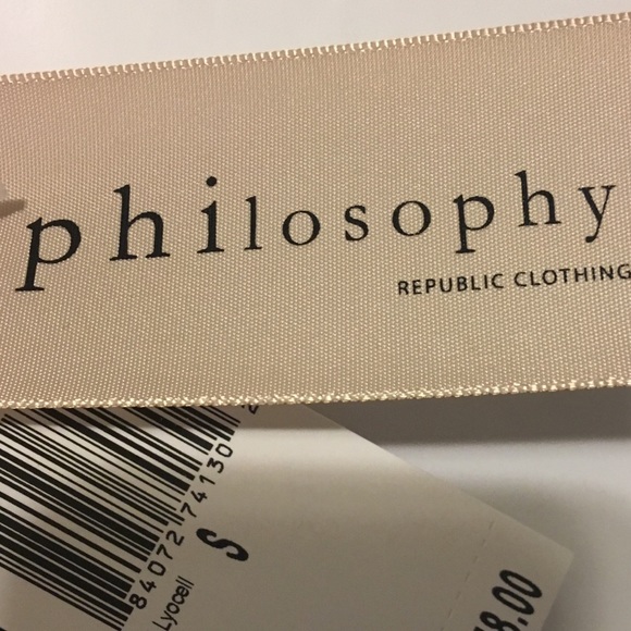 NWT Philosophy Asymmetrical Hem Sleeveless Top - Picture 3 of 4